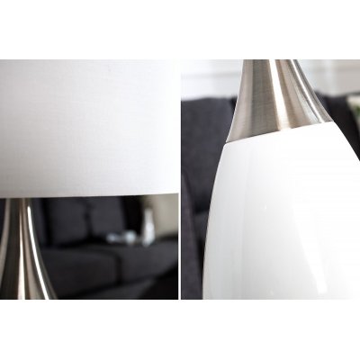  Lampa stołowa Carla 60 cm biała