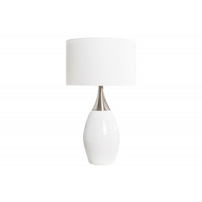  Lampa stołowa Carla 60 cm biała