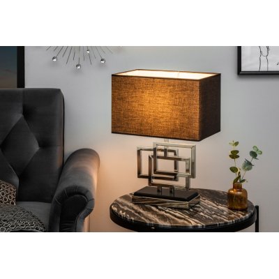 Lampa stołowa Leonor 56 cm srebrna
