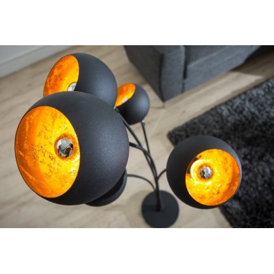 Lampa podłogowa Magma czarnozłota 170 cm