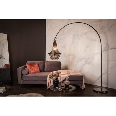 Lampa podłogowa Royal 189 - 204 cm czarna