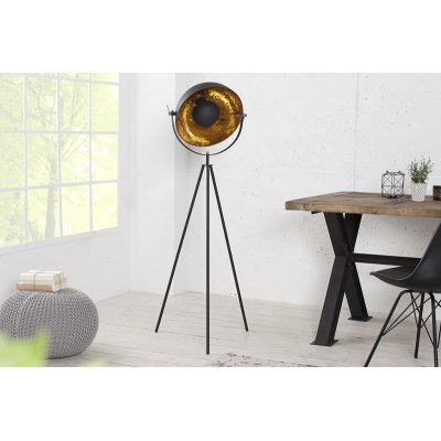  Lampa podłogowa Studio 145 cm czarno złota