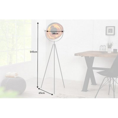  Lampa podłogowa Studio 145 cm czarno złota