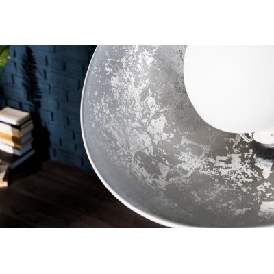  Lampa  podłogowa Studio 145 cm biało srebrna