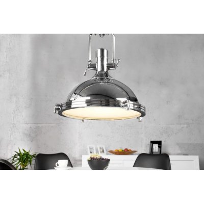  Lampa wisząca Industrial chrom 40 cm