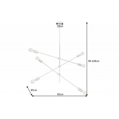   Lampa  wisząca Variation czarnosrebrna 