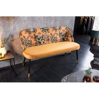 Ławka tapicerowana Boutiqe zółta