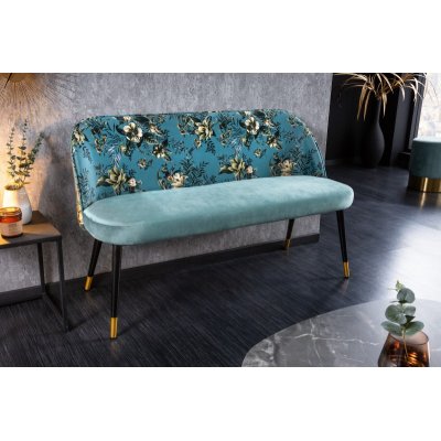 Ławka tapicerowana Boutiqe turkusowa