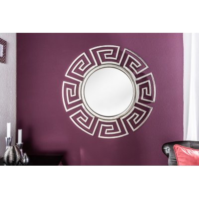  Lustro Euphoria 85 cm owalne srebrne