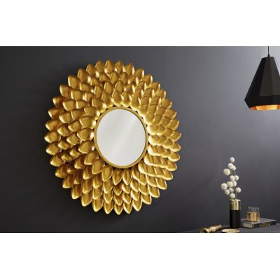  Lustro Flower owalne 90 cm złote. 