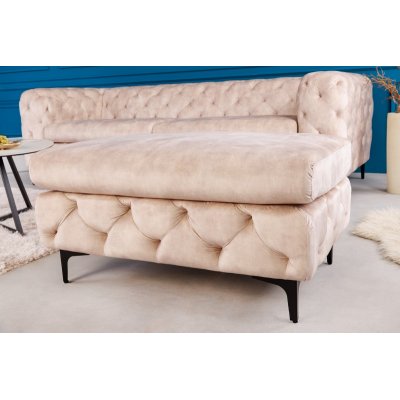  Pufa Modern Barock w kolorze szampana