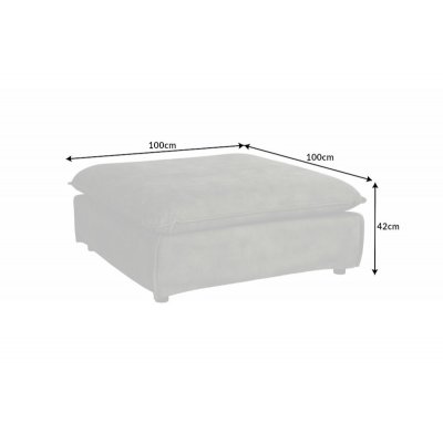  Pufa Heven 100 cm ciemnozielona