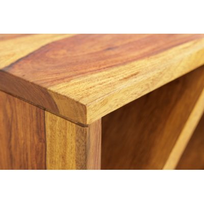  Stojak na wino z litego drewna CUBUS 40 cm