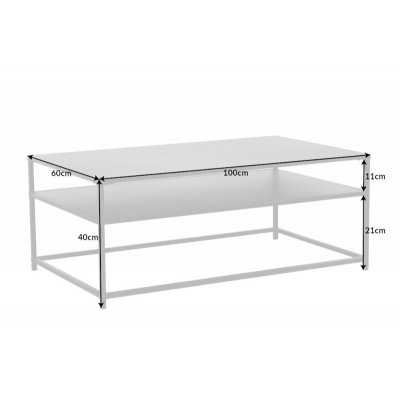   Stolik kawowy Dura steel 100 cm czarny