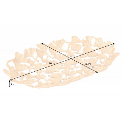  Misa Ginko listki 40 x 26 cm złota