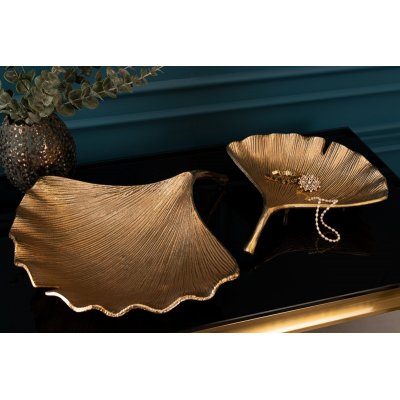  miska Gingko 42 cm. złota