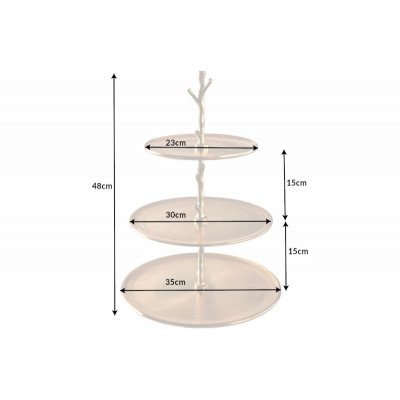   Patera Etagere ABSTRACT 50 cm 3 tace złote