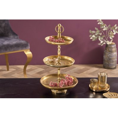  Patera   Orient Stojak na ciasto 3 er 48 cm  gold