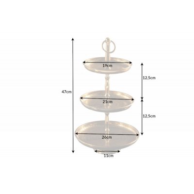  Patera   Orient Stojak na ciasto 3 er 48 cm  gold