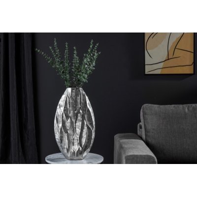  Wazon Organic Orient 45 cm srebrny