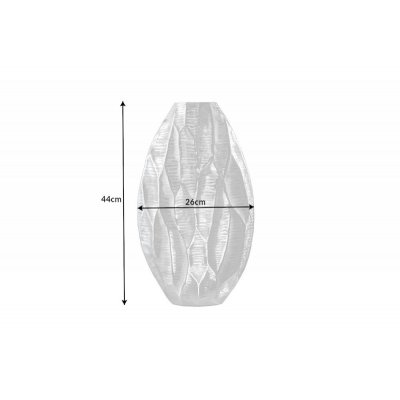  Wazon Organic Orient 45 cm srebrny