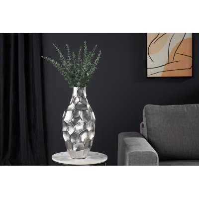  Wazon Organic Orient 45 cm srebrny