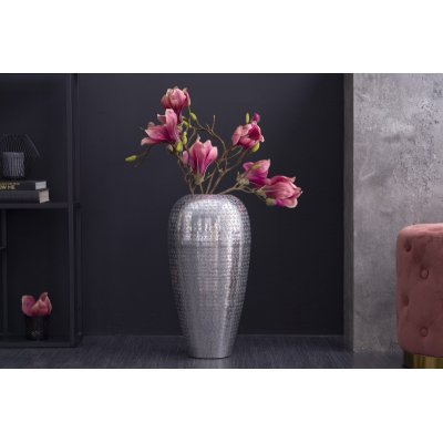  Wazon Oriental 50 cm srebrny