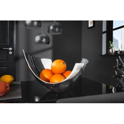  Miska ABSTRAKT 35cm srebrna