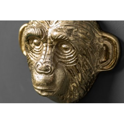   Zestaw 3 wieszaków Three Apes w kolorze złotym
