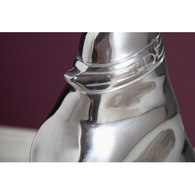   Rzeźba psa Greyhund ALU 70 cm silver