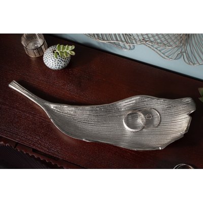  Dekoracyjna misa leaf 64 cm silber