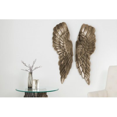 ekoracja ścienna Fallen Angel 65 cm srebrnobrązowa