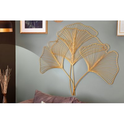   Dekoracja ścienna Ginkgo 90 cm gold