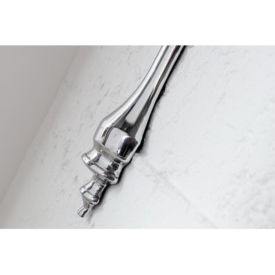 Konsola ścienna barokowa Scala 60 cm srebrna