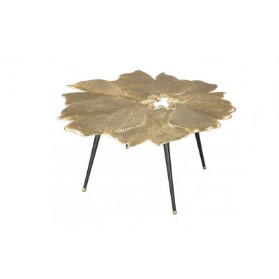  Stolik kawowy Ginkgo leafs 95 cm złoty