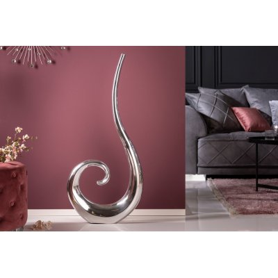  Wazon fala 106 cm srebrny