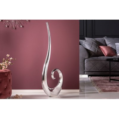  Wazon fala 106 cm srebrny