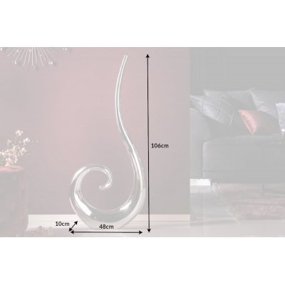  Wazon fala 106 cm srebrny