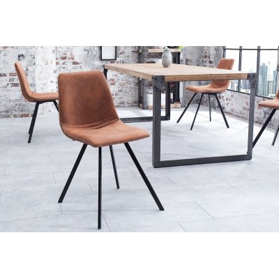 Krzesło Amsterdam retro vintage jasny brąz