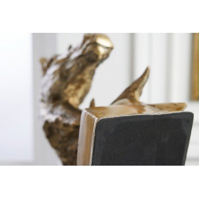  Rzeźba głowa konia 40 cm. złota