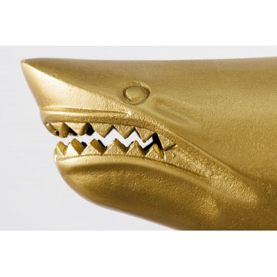  Rzeźba rekina 70 cm złota