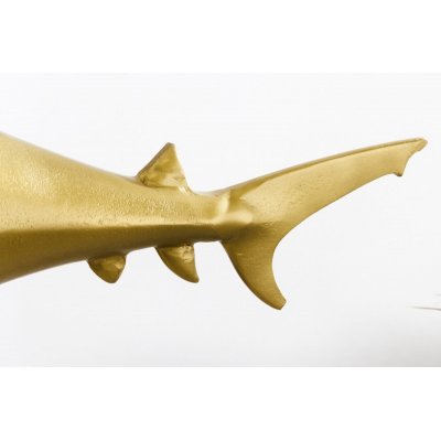  Rzeźba rekina 70 cm złota