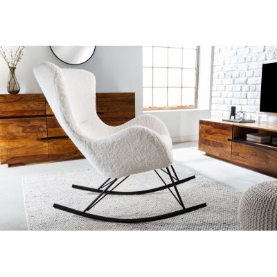 Fotel bujany scandinavia Swing biały