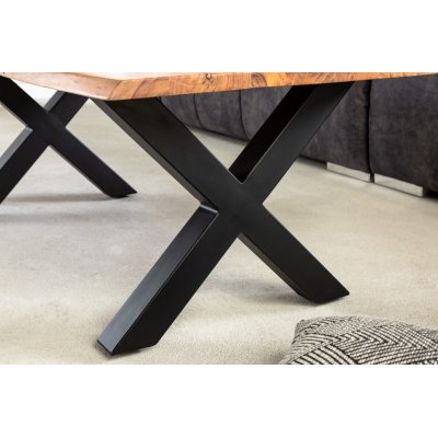  STOLIK KAWOWY MAMMUT 120 CM AKACJA MIODOWA 25 MM