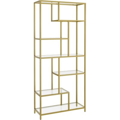  INDUSTRIAL metalowy złoty regał na książki wysokość 180 cm,