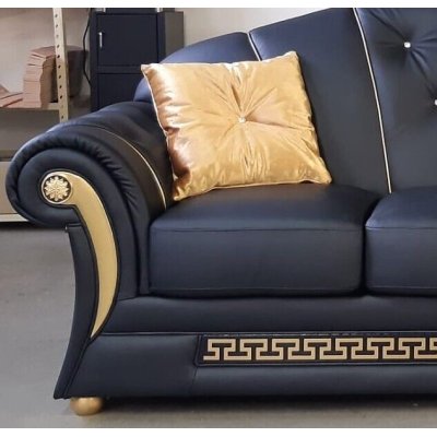  EMPOR ROYALE 1 osobowa w skórze  cm 122x95 h 100, fotel meandrem Versace włoskie meble