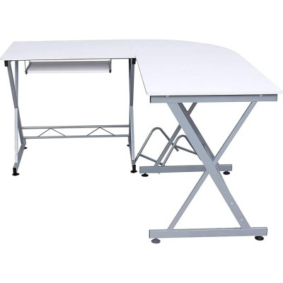  INDUSTRIAL - Stolik pod komputer, biurko  150 x 138 x 75 cm biały