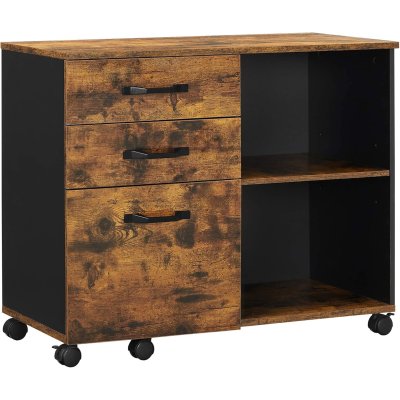 INDUSTRIAL- komoda z szufladami wersja wzmocniona na kółkach w stylu retro