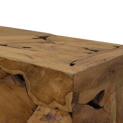  Stolik kawowy z Drewna Tekowego, 90 x 50 x 30 cm, brązowy