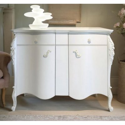  VENERE  Elegancki i  Klasyczny Włoski Kredens z Drzwiami   i 2 Szufladkami  Włoskie Meble Drewniane